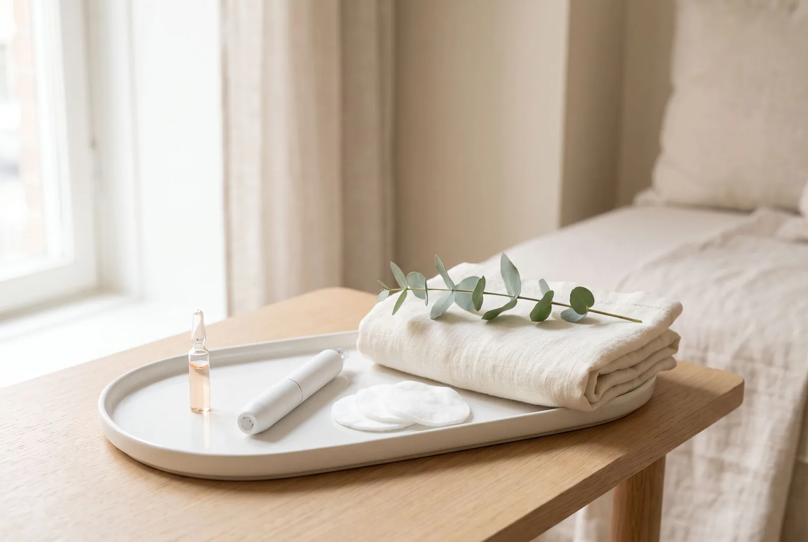 Serum i ampull och microneedlingpenna